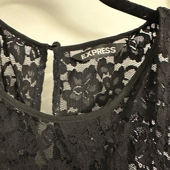 Lace top black jumpsuit - Picture 3 of 3